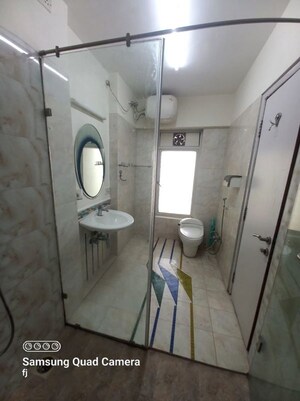 Bathroom in 3 BHK Apartment at Subhangan Apartment, Santacruz West – for Rent