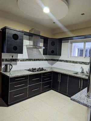 Kitchen in 3 BHK Apartment at Tranquil Towers, Kondapur – for Rent