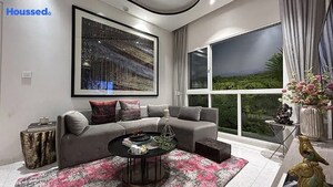 Living Room in 3 BHK Apartment at Lodha Amara New Tower, Kolshet Road – for Rent