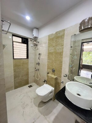 Attached Bathroom in 3 BHK Apartment at Bharat Shiv Sai Paradise, Majiwada – for Rent