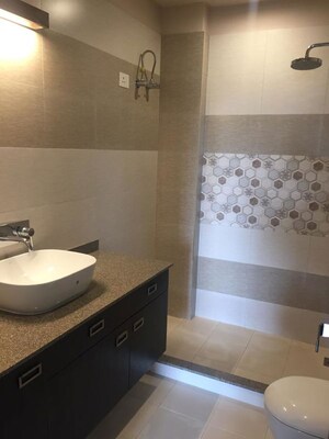 Bathroom in 4 BHK Builder Floor at Vipul World Floors, Sector 48 – for Rent