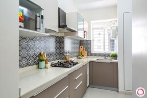 Kitchen in 3 BHK Apartment at Lodha Amara New Tower, Kolshet Road – for Rent