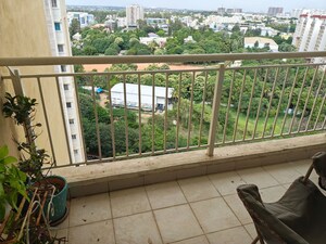 Balcony in 3 BHK Apartment at Mantri Webcity, Hennur Road – for Rent