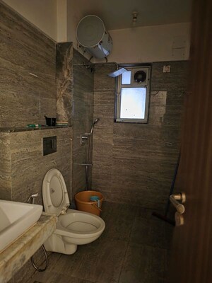 Bathroom in 3 BHK Apartment at Raheja Ridgewood, Goregaon East – for Rent