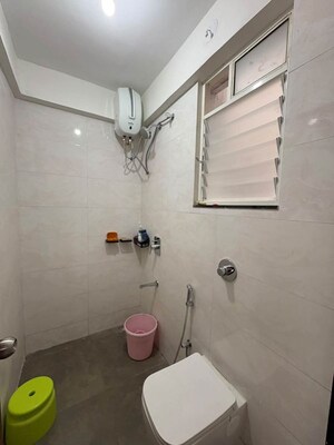 Bathroom in 2 BHK Apartment at Juhu Sameep Apartment, Andheri West – for Rent