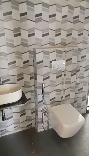 Bathroom in 2 BHK Apartment at Dhamji Shamji Mahavir Spring Tulip Phase 1, Pokhran Road No Two – for Rent