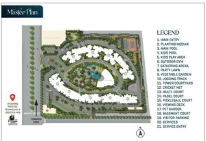 Master Plan in 3 BHK Apartment at Prestige Parklane, Devanahalli – for Sale