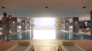 Swimming Pool in 3 BHK Apartment at Om Sree Skypark, Kompally – for Sale