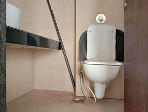 Bathroom in 3 BHK Apartment at Runwal Garden City, Balkum Pada – for Rent