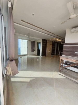 Building Lobby in 4 BHK Apartment at Godrej Five Gardens, Matunga East – for Rent