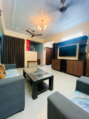 Living Room in 2 BHK Apartment at Bankey Bihari Aggarwal Heights, Raj Nagar Extension – for Rent