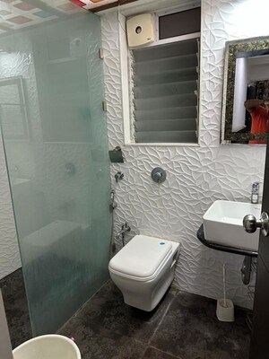 Bathroom in 2 BHK Apartment at Paranjape Schemes Royal Court, Andheri East – for Rent