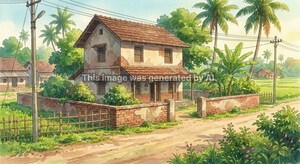  Independent House – Exterior View View at Mogra - for Sale