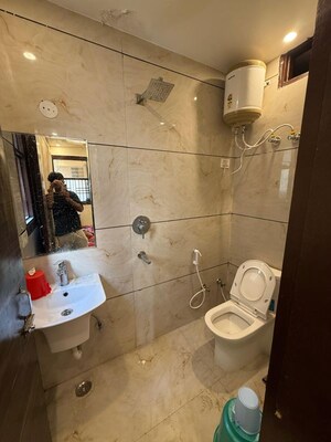 Bathroom in 2 BHK Builder Floor at Uttam Nagar – for Rent