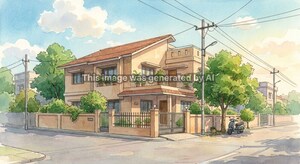  Independent House – Exterior View View at Velachha - for Sale