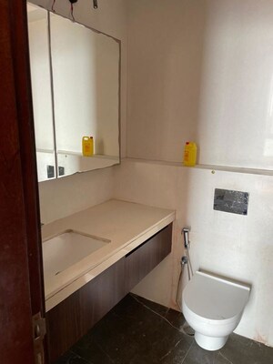 Bathroom in 3 BHK Apartment at Piramal Vaikunth, Balkum Pada – for Rent