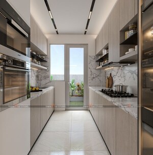 Kitchen in 3 BHK Apartment at Mittal Rajnagar Residency, Raj Nagar Extension – for Rent