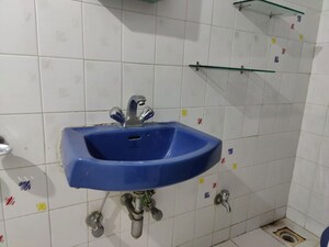 Bathroom in 3 BHK Apartment at Nyati Exotica, Mohammadwadi – for Rent