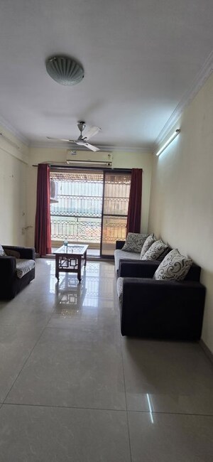 Living Room in 2 BHK Apartment at Shree Ambika Complex, Ghansoli – for Rent