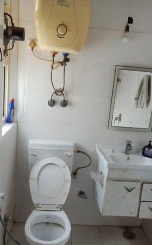Bathroom in 3 BHK Apartment at Sector 23 Dwarka – for Rent