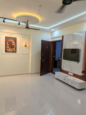 Living Room in 2 BHK Apartment at Lifestyle Royal Oak, Wakad – for Rent