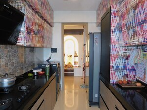 Kitchen in 3 BHK Apartment at Gurukrupa Marina Enclave, Malad West – for Rent