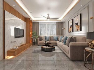 Living Room in 3 BHK Builder Floor at Greater Kailash ii – for Sale