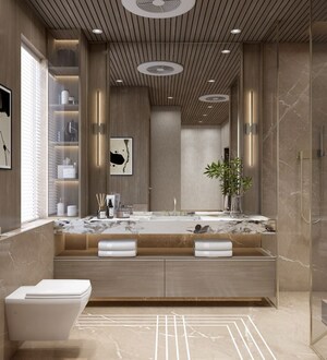Attached Bathroom in 2 BHK Apartment at VVIP Addresses, Raj Nagar Extension – for Rent