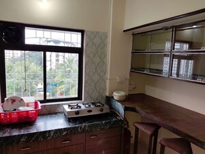Kitchen in 1 BHK Apartment at Green Acres II CHS Ltd, Ghodbunder Road – for Rent