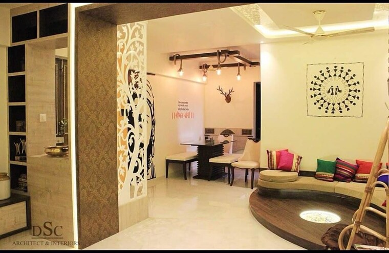 Living Room, gajra-bhoomi-lawns-phase-ii 3 Bedroom 900 Sq.Ft. Apartment In Shilphata Thane 10737410