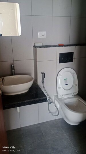 Bathroom in 3 BHK Apartment at Gera Planet Of Joy, Kharadi – for Rent