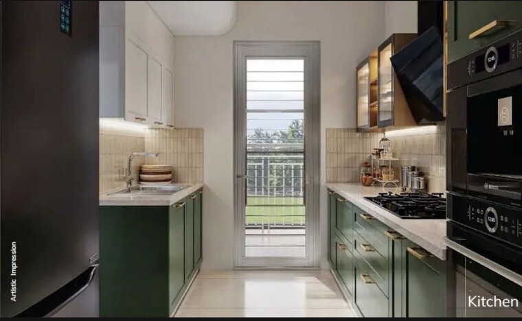 Kitchen, ashiana-aaroham 3 Bedroom 1057 Sq.Ft. Apartment In Sector 80 Gurgaon 10735413