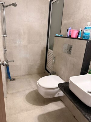 Bathroom in 1 BHK Apartment at Siddhi Highland Haven, Balkum Pada – for Rent
