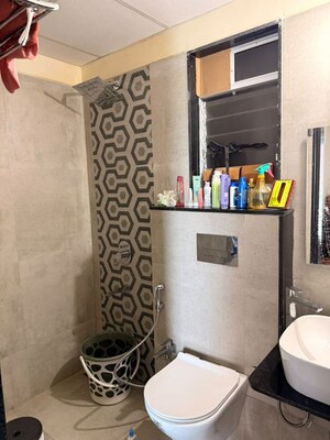 Attached Bathroom in 1 BHK Apartment at Siddhi Highland Haven, Balkum Pada – for Rent