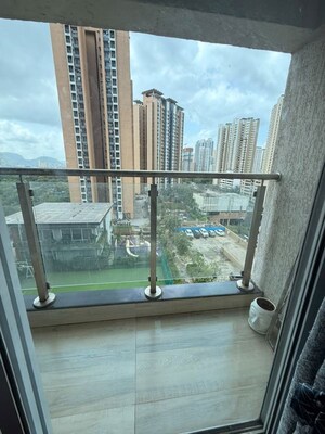 Balcony in 1 BHK Apartment at Siddhi Highland Haven, Balkum Pada – for Rent