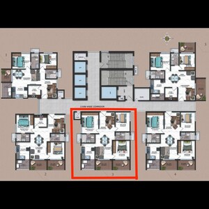Floor Plan in 2.5 BHK Apartment at Candeur Crescent, Serilingampally – for Sale