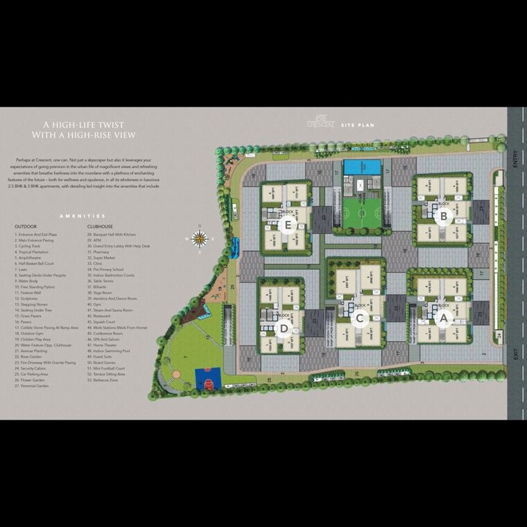 Master Plan, candeur-crescent 2.5 Bedroom 1605 Sq.Ft. Apartment In Serilingampally Hyderabad 10739449