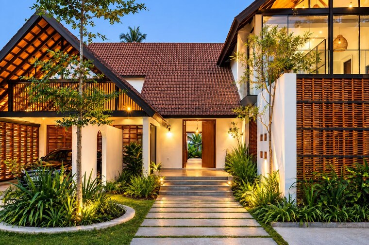 Exterior View, aranattukara 3 Bedroom 2500 Sq.Ft. Villa In Aranattukara Thrissur 10739504