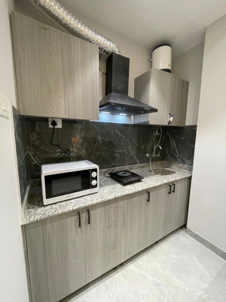 Kitchen, sector 52 1 RK 450 Sq.Ft. Builder Floor In Sector 52 Gurgaon 10739489