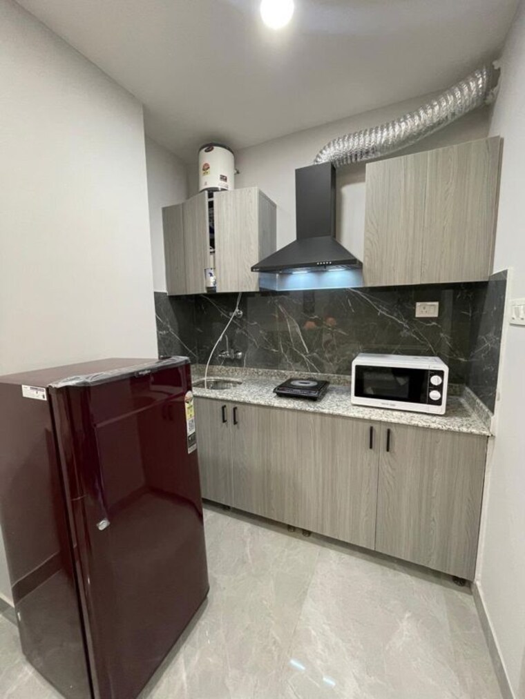 Kitchen, sector 52 1 RK 450 Sq.Ft. Builder Floor In Sector 52 Gurgaon 10739489