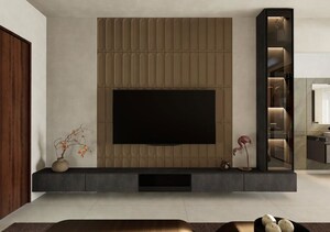 Living Room in 3 BHK Apartment at Praneeth Pranav Jaitra, Miyapur – for Rent