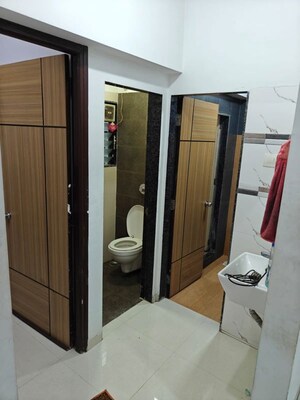 Attached Bathroom in 1 BHK Apartment at Dynamic Crest, Shilphata – for Rent