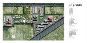 Master Plan in 2 BHK Apartment at Pareena Coban Residences, Sector 99a – for Sale