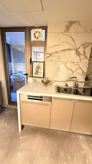 Kitchen in 3.5 BHK Apartment at Tarc Tripundra, Kapashera – for Sale