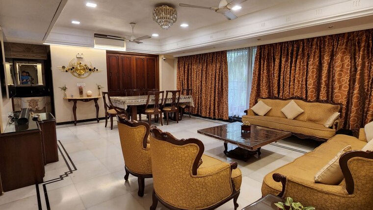 Living Room, juhu 4 Bedroom 1600 Sq.Ft. Apartment In Juhu Mumbai 10739590