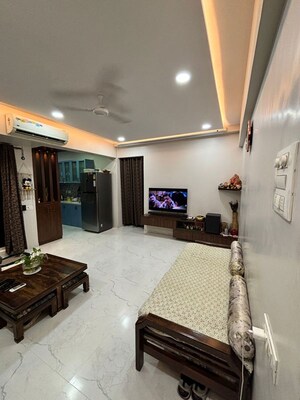 Living Room in 2 BHK Apartment at Abhishri CHS, Kharghar – for Sale