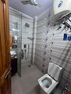 Bathroom in 3 BHK Builder Floor at Sector 10a – for Rent