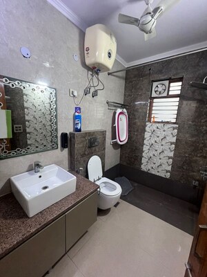 Bathroom in 3 BHK Builder Floor at Sector 10a – for Rent