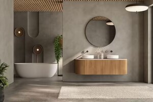 Bathroom in 4 BHK Builder Floor at Janakpuri – for Sale