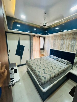 Bedroom in 2 BHK Apartment at Runwal Eirene, Balkum Pada – for Rent